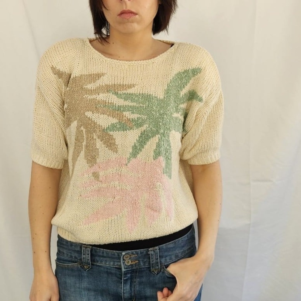 90s/Y2K Summer Silk Sweater
